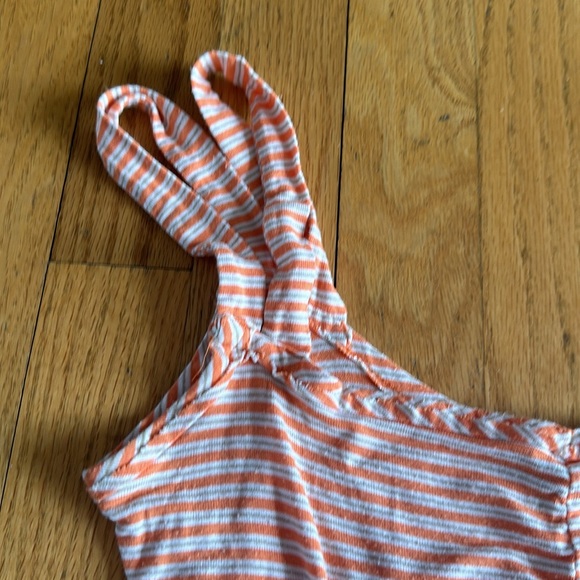 Striped Orange Tank Top - Picture 3 of 5